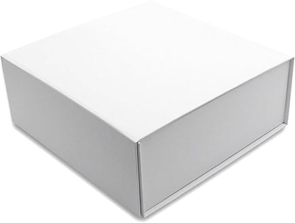 Prime Line Packaging Magnetic Gift Boxes 15 Pack 8x8x4 Small Collapsible White Box with Magnetic Lid for Gift Boxes, Holiday Wrap, Birthdays, Weddings, All Occasions, Bulk