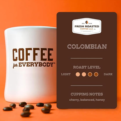 Fresh Roasted Coffee,100% Colombian, 2 lb (32 oz), Medium Roast, Kosher, Ground