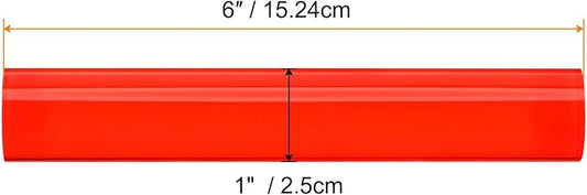 HARFINGTON Acrylic Clay Roller 6 Inch x 1 Inch Solid Non-Stick Plastic Round Tube Roller Polymer Clay Rod Fondant Rolling Pin for Shaping, Sculpting, Modeling DIY Crafts, Red