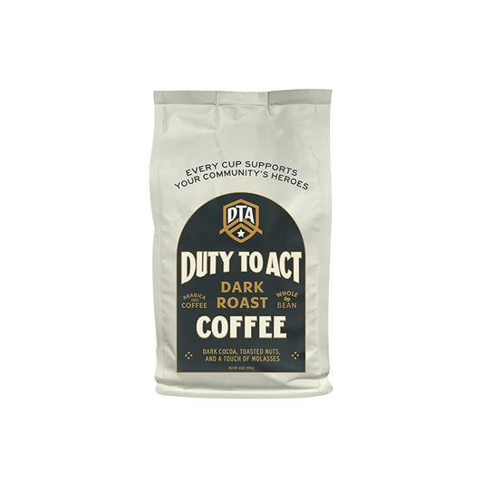 Duty to Act Dark Roast Whole Coffee Beans, 2 lbs (Pack of 2)