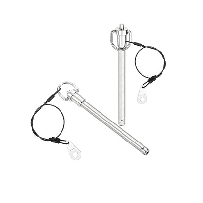 UXCELL 1 Pcs Quick Release Pin, 3/8" x 4" (Dia. x L), Stainless Steel, Silver