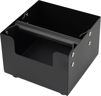 Espresso Knock Box, Stainless Steel Coffee Bag Container, With Steel Bracket And Noise Reducing Rubber Ring (M)