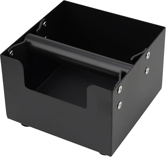 Espresso Knock Box, Stainless Steel Coffee Bag Container, With Steel Bracket And Noise Reducing Rubber Ring (M)