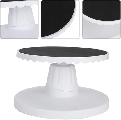 Topyond Cake Turntable for Decorating, 9.1in Adjustable Cake Spinner Stand, Nonslip Cake Turn Table, Rotating Cake Stand for Baking Cake Decorating Supplies