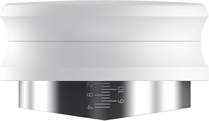 Normcore 53.3mm Coffee Distribution Tool, Espresso Leveler Tool with V Blade Base Compatible with 54mm Breville Sage Portafilters, Non-stick coating White