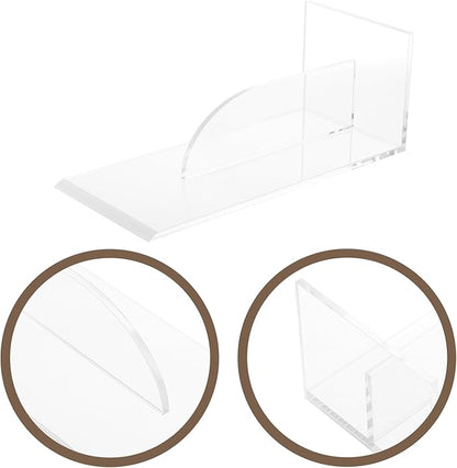 jojofuny Transparent Acrylic Cake Scraper Smoother, Baking Tool for Cake Decoration, Fondant Smoother, Bakery Supplies, Frosting Tools, 8.66 X 3.93 X 3.14 Inch