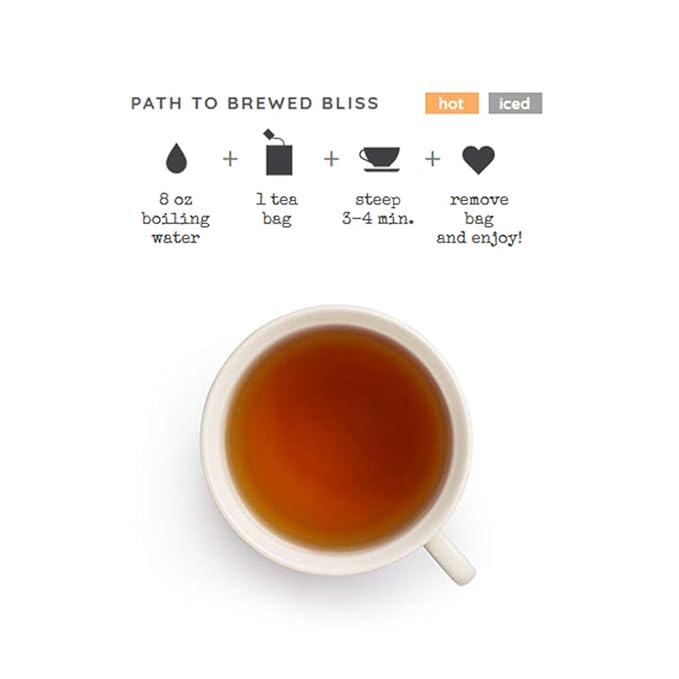 Good Earth Tea Sweet & Spicy Organic Caffeine Free Herbal Black Tea, 18 Teabags (Pack of 6)