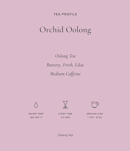 Art of Tea | Orchid Oolong Tea Bags | 50 Eco Friendly Pyramid Tea Bag Sachets