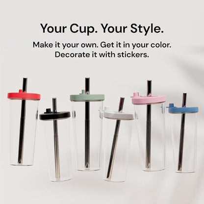 Dodoko Reusable 24 oz Boba Cup and Straw - White