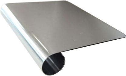 5.9" x 4.5" Dough Knife Stainless Steel Scraper, Graduated Dough Cutter, Integrated Handle, Baking Knives, Multi Functional Scraper, Kitchenware