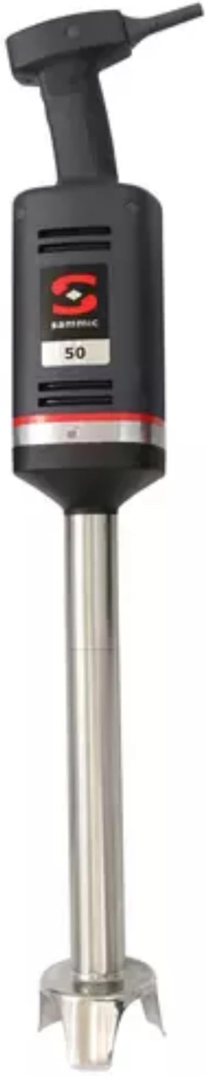 Sammic XM-51 Immersion Stick Blender, handheld, wall mount, 80 liters (85 qt.) capacity, 16-1/2"L stainless steel detachable arm with 4" dia. bell, y-blade, Ergo-design, 120v