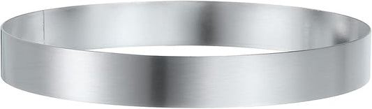 HARFINGTON Round Cake Ring 5.5 x 1 Inch Seamless Stainless Steel Pastry Mousse Dessert Ring Mirror Coating for Baking Cooking English Muffins Crumpet Making Tool