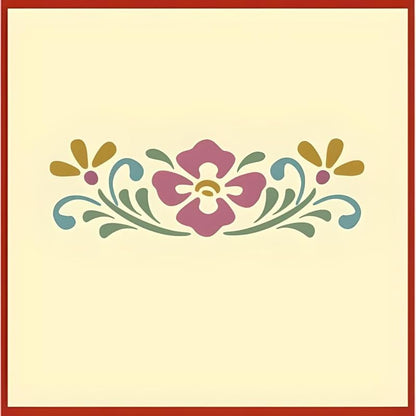 Rosemaling Patterns 24, 26, 27, 29 and 30 Stencils - Set of 5 Motifs - 4" x 1.5" each - Rose-painting - Scandinavian decorative folk painting - Mylar plastic stencil - The Artful Stencil