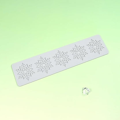 mostsom Silicone Mold 3D Hollow Out Lace Mold 3D Cake Christmas Snowflakes Silicone Mould Fondant Chocolate Stencil Border Bakeware Cake Decorating (M_ Snowflower)