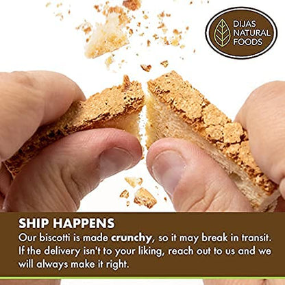 DIJAS Natural Foods, Crunchy Fat Free Biscotti Cookie, Variety Pack, All Natural Preservative Free Ingredients, Delicious Low Calorie Snack (4 Pack, Fruit Variety)