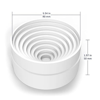Labasics Plastic Flask Stand, Stackable Polypropylene Round Bottom Flask Stand Flask Holder for Round Bottom Flasks up to 5 L, 90 mm
