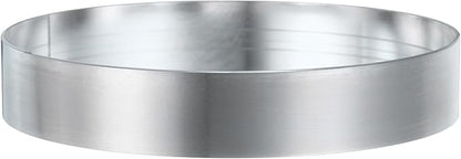 HARFINGTON Round Cake Ring 4.33 x 1 Inch Seamless Stainless Steel Pastry Mousse Dessert Ring Mirror Coating for Baking Cooking English Muffins Crumpet Making Tool