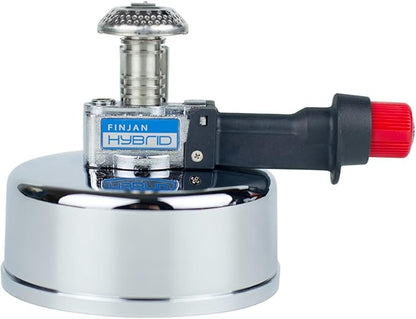 Portable Countertop Butane Burner by Finjan- Portable Butane Burner for Indoor Use. Ideal for Lab or Home- Syphon Coffee Making, Fondue Warmer, S’mores Maker