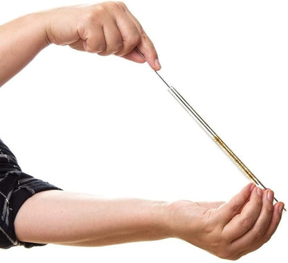 HALM Glass Straws - 6 Reusable 4 Inch Short Drinking Straws + Plastic-Free Cleaning Brush Perfect for B52 and Shot Glasses or Blowing Tubes & Paraphernalia - Dishwasher Safe - Eco-Friendly – Straight