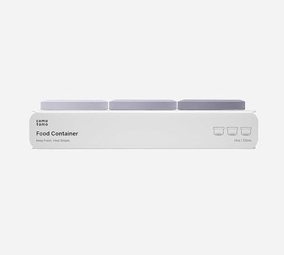 Comotomo 'Smart Vent' Food Container, Gray, Set of 3
