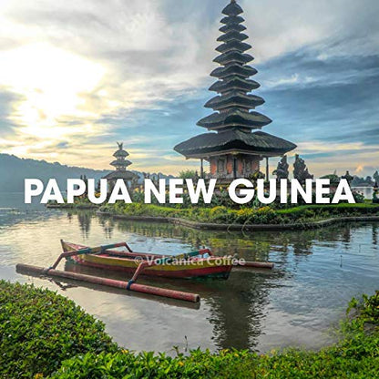 Papua New Guinea Coffee, Ground, Fair Trade, Fresh Roasted, 16-ounce