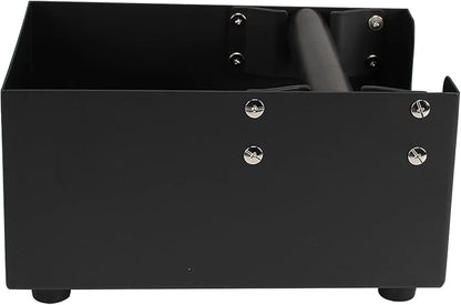 Espresso Knock Box,Coffee Grounds Pucks Knock Box with Removable Rubber Knock Bar and Non-Slip Base (Matte Black)