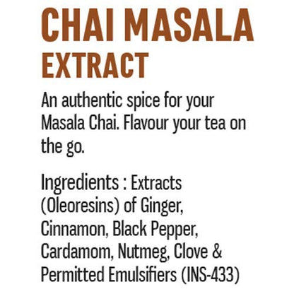 Spice Drop Chai Masala Extract (Tea Masala Drops), No Additives, 5 ml (Pack of 3 x 180 Drops)