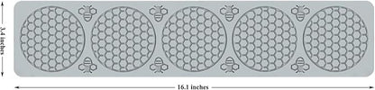 Bee Silicone Mold Honeycomb,Embossing Lace Fondant Mold and Bee Lace Fondant Molds for Cake Decorating