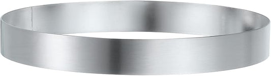 HARFINGTON Round Cake Ring 5.9 x 1 Inch Seamless Stainless Steel Pastry Mousse Dessert Ring Mirror Coating for Baking Cooking English Muffins Crumpet Making Tool