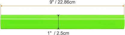HARFINGTON Acrylic Clay Roller 9 Inch x 1 Inch Solid Non-Stick Plastic Round Tube Roller Polymer Clay Rod Fondant Rolling Pin for Shaping, Sculpting, Modeling DIY Crafts, Green