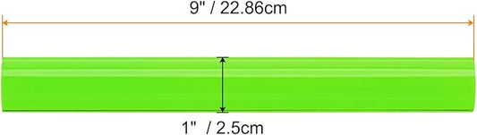 HARFINGTON Acrylic Clay Roller 9 Inch x 1 Inch Solid Non-Stick Plastic Round Tube Roller Polymer Clay Rod Fondant Rolling Pin for Shaping, Sculpting, Modeling DIY Crafts, Green