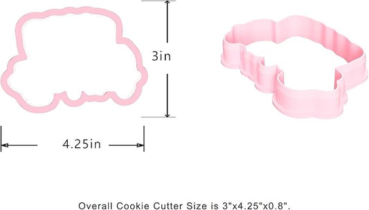 Cookie cutter and stencil set Baking stencils and cutters bundle DIY bakery decorating kit Cookie cutter with stencils Icing stencil and cookie cutter combo(Happy Birthday Set)