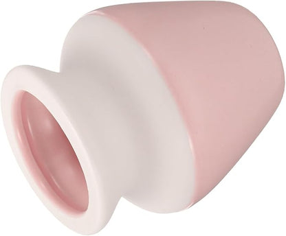 HARFINGTON Ceramic Chasen Stand 73mm Matcha Whisk Holder Teas Set Whisks Stand Traditional Matcha Tea Chasen Holder Tea Set Accessories for Tea Tasting, Pink White