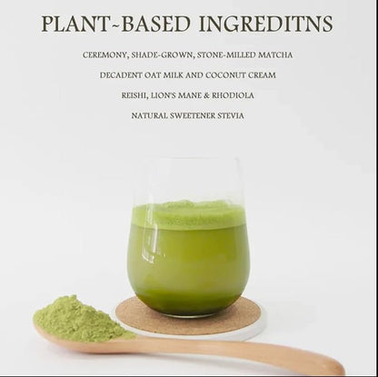 Nourishment Rituals Green Tea Super Latte Matcha Powder | Authentic Japanese Instant Ceremonial Grade Matcha, Superfood Powder Blend - Pack of 1, 260g (12-Servings)