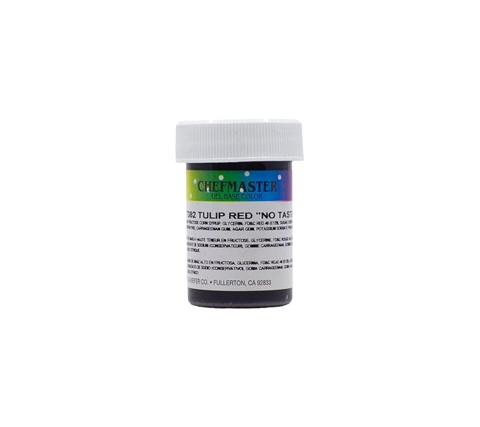 Kitchen Krafts Chefmaster 1 Oz Gel Food Color-Tulip Red, , red