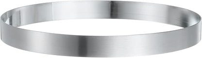HARFINGTON Round Cake Ring 7.48 x 1 Inch Seamless Stainless Steel Pastry Mousse Dessert Ring Mirror Coating for Baking Cooking English Muffins Crumpet Making Tool