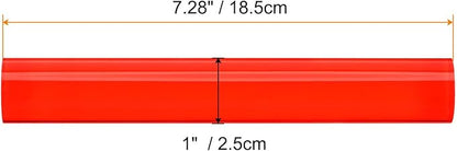 HARFINGTON Acrylic Clay Roller 7.28 Inch x 1 Inch Solid Non-Stick Plastic Round Tube Roller Polymer Clay Rod Fondant Rolling Pin for Shaping, Sculpting, Modeling DIY Crafts, Red