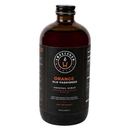Smokeshow Cocktail Syrup - 64 Servings (16 oz, Orange Old Fashioned)