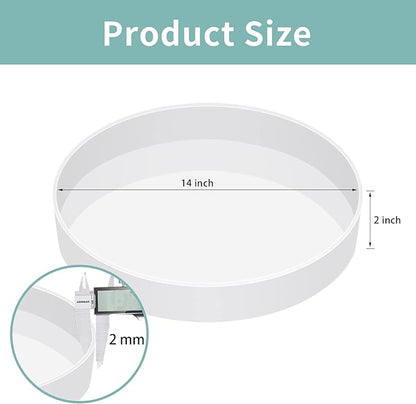 Extra Large Resin Table Mold 14 Inch Round Silicone Epoxy Resin Molds for River Table, DIY Crafts,Cutting Board, Desktop Decoration