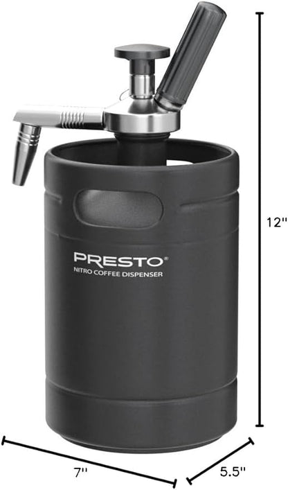 Presto 02939 Cold Brew Nitro Coffee Dispenser, 48 ounces