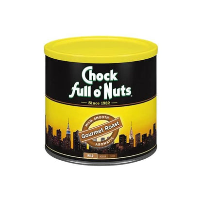 Chock Full o’Nuts Gourmet Roast Ground Coffee, Mild Roast – A Light, Smooth and Aromatic Mild Blend (26 Oz. Can)