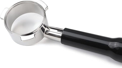 54mm Bottomless Portafilter Compatible with Breville Barista Express, BES870XL, BES870BSXL, BES878BSS, BES880BSS Espresso Machine (ABS Handle-Black)