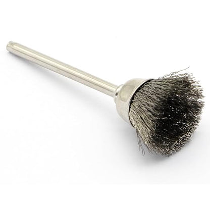 20PCS Wire Brushes - Metal Rust Removal, Polishing, Cleaning - 15mm Diameter, 3mm Shaft - Removes Burrs, Dust, and Oxide Layer - Handles Rough Surfaces - Designed for Industrial and DIY Enthusiasts