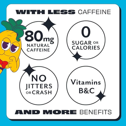 ASPIRE® Fruit Punch, Healthy Energy Drink 80mg Natural Caffeine, Zero Sugar No Carbs Keto Friendly, 12 Pack Green Tea Sugar Free Drink Low Caffeine Zero Calorie