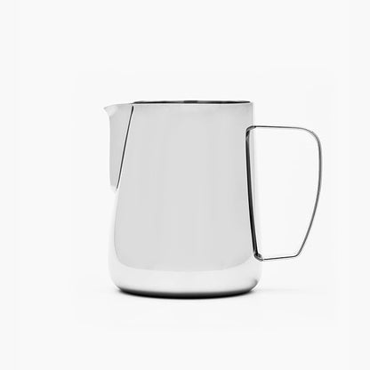 Milk Pitcher – 600ml Polished Stainless Steel, Precision Spout & Handle Alignment, Internal Measurement Markings, Premium 304 Stainless Steel Milk Steaming Pitcher for Latte Art