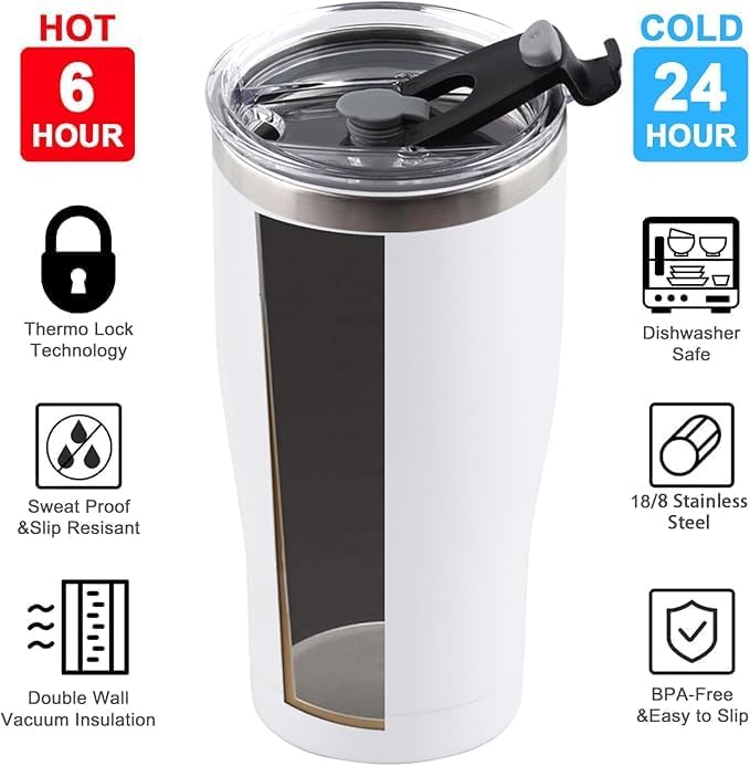 25 Pack 20oz Stainless Steel Tumblers Bulk Reusable Travel Mugs with Lid, Double Wall Powder Coated Coffe Cup for Home, Office, Outdoor Suitable for Vehicle Cup Holders