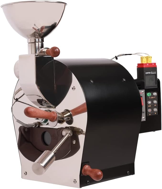 KALDI Fortis Coffee Roaster (Direct Flame Type, Dual Data Logger Thermometer)