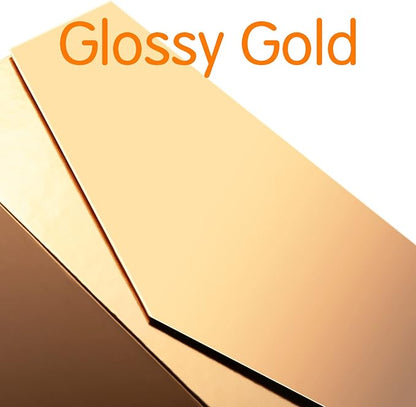 Large Gold Collapsible Gift Boxes with Magnetic Closure Lids 13.5x9x4.1 Inches, Bridesmaid Proposal Boxes for Presents (Glossy Gold, 6 Pack)