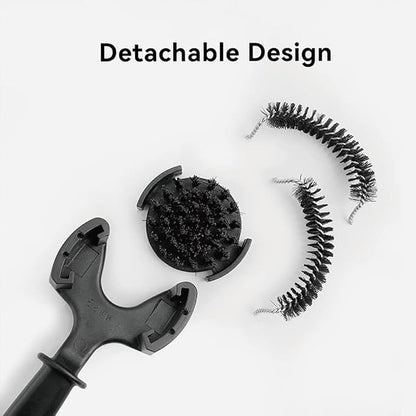 watchget Espresso Coffee Machine Cleaning Brush Espresso Group Head Cleaning Brush Detachable 360°Nylon Bristles Espresso Machine Cleaning Tool V2 51mm
