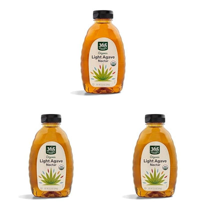 365 by Whole Foods Market, Organic Light Agave Nectar, 23.5 Ounce (Pack of 3)